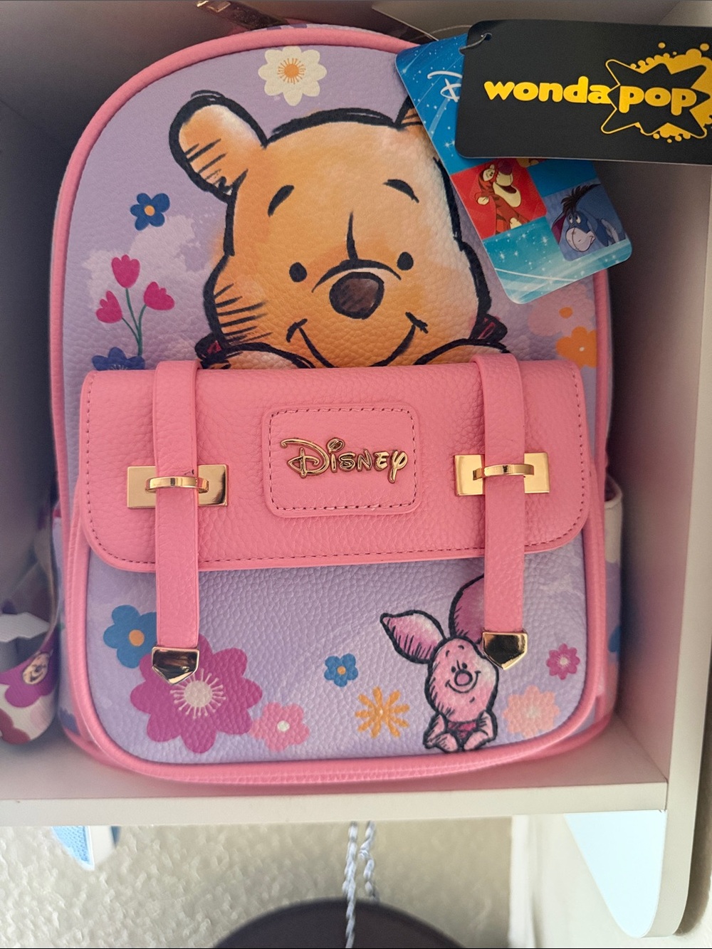 Disney Pink and Purple Winnie the Pooh Mini Backpack – Girls' Character Bag